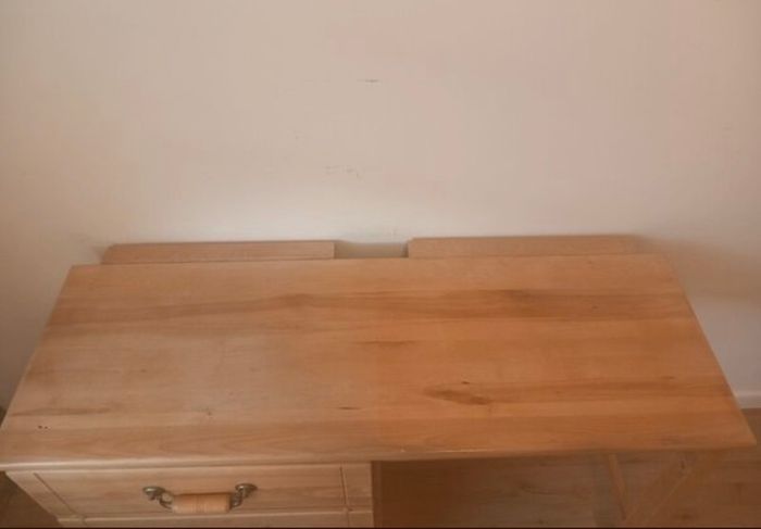 Beech Desk with 3 drawers