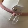 Blush pink decorative floral necklace Image 4