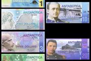 Antarctic Dollar Commemorative Banknote 1,2,3,5,10,20 Dollar polymer Money with UV Anti-counterfeiting fantasy notes