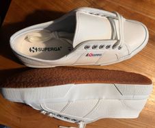 new Superga leather shoes- size 41/ 7