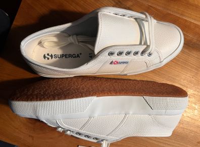 new Superga leather shoes- size 41/ 7