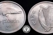 [#2358] - Ireland 1959 | Irish 2s | Irish Florin | Salmon | KM.15a | MS