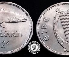 [#2358] - Ireland 1959 | Irish 2s | Irish Florin | Salmon | KM.15a | MS