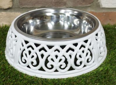Dog Bowl Single Large White D4934