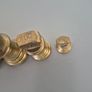 Antique Victorian brass bell weights Image 5