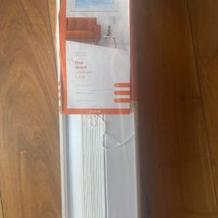 White wooden blinds