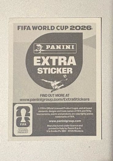 Panini Fifa World Cup 2026 Gold Ronaldo & Bronze Doku extra stickers