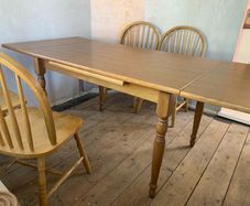 extendable dining room table & chairs for sale & collection