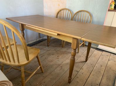 extendable dining room table & chairs for sale & collection