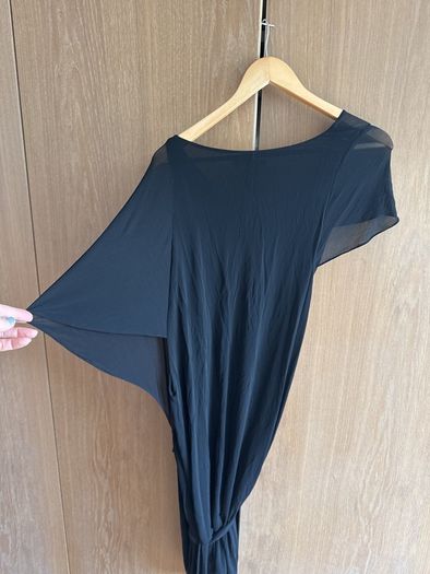 Vanessa Bruno drapy black dress size 1 (UK 10)