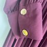 Zara wrap pleated dress burgundy size 14 New Image 4