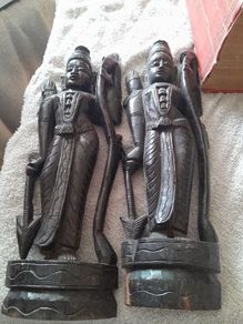 a pair of original figures