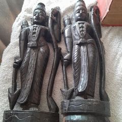 a pair of original figures