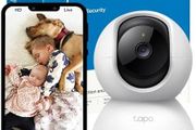 Tapo TC70 Indoor Security Camera 1080p HD 360 View Night Vision Works with Alexa and Google
