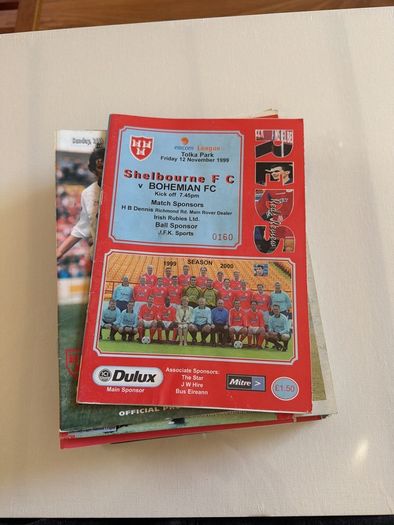 Shelbourne F.C. Football Programmes. Bundle. 24. Late 1990s Early 2000s.