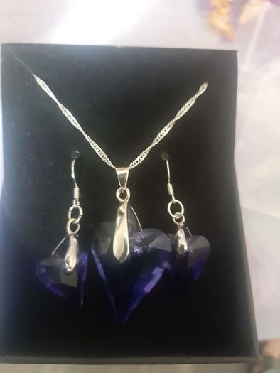 Swarovski Element Pendant and Earrings