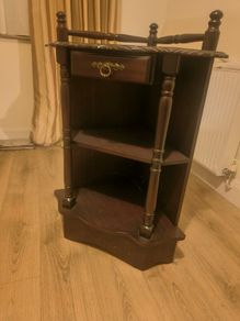 Mahogany corner unit