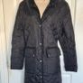 Black Quilted Coat from Marks and Spencer size 12 Image 2