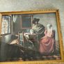 2 framed art work- 1- Vermeer's The Glass of Wine Fine Art Print -  Classic Wall Decor . 25.00euro.2- Helmsley Yorksire Colin Williamson Watercolour 35.00 euro. Image 3