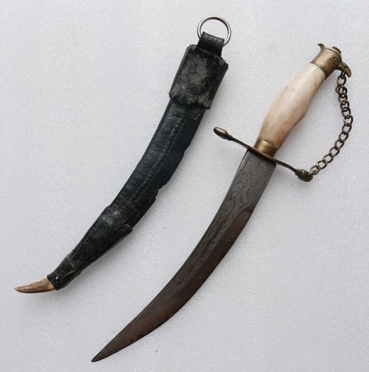 Vintage European Victory Pure Steel Knife Dagger Sword Antique