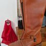Tan Leather ladles boots Image 6