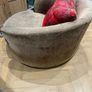 2 brown swivel chairs Image 4
