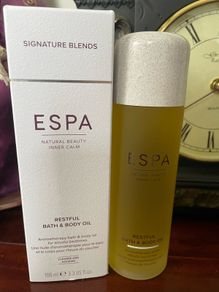 Espa restful inner calm bath & body oil 100ml new / boxed