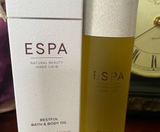 Espa restful inner calm bath & body oil 100ml new / boxed