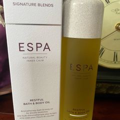 Espa restful inner calm bath & body oil 100ml new / boxed