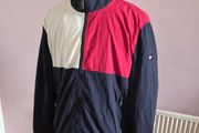 Tommy Hilfiger Mens Red and Navy Jacket - Water and Wind Resistant - Large Size