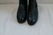 Kanna Ankle Boots Black Leather/Suede Trim (Kanna) Size 40, New