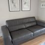 Italian leather sofa 3 seater Image 2
