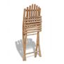 Folding Garden Chairs 2 pcs Bamboo Image 6