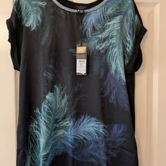 Love and Roses Dressy top NEW size 14