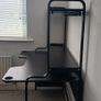 Black metal desk Image 4