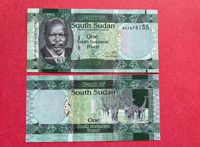 South Sudan  1 Pound  2011   ( Uncirculated ) Pick 5a . .