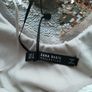 Gold Zara dress size S (10-12) with matching heels and jewellery Image 6