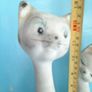 2 Cats vintage long neck ornaments Image 10