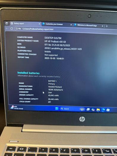 Hp Probook 430 G6 Laptop I5/16gb/256ssd/fhd