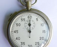 Military Pocket Watch Stopwatch Timer Antique CUPREL Dennison Watch Case (works well)