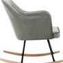 Modern Velvet Rocking Chair Comfortable Armchair for Home or Nursery Image 10
