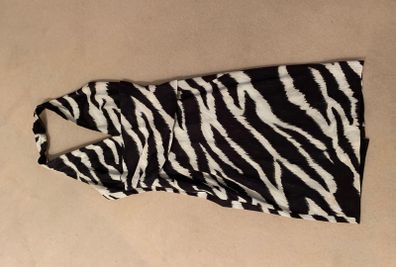 Karen Millen Halter Neck Zebra Print Dress