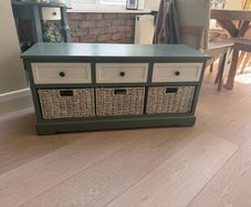 Sideboard with drawers and baskets