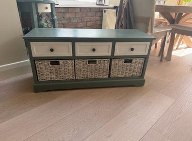 Sideboard with drawers and baskets