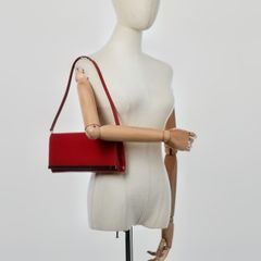 Louis Vuitton Sevigne Evening Bag in Red Epi Leather