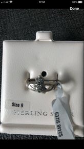 Ladies sliver ring size 9