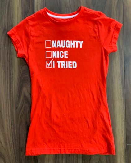 The Christmas Workshop Long Christmas T-shirt: Small (suit 9-11yrs or size 6-8)
