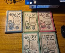 Argosy Vintage 1950 and 1951 x 5 Books with various Stories by Accomplished Writers. Writing. Writer.