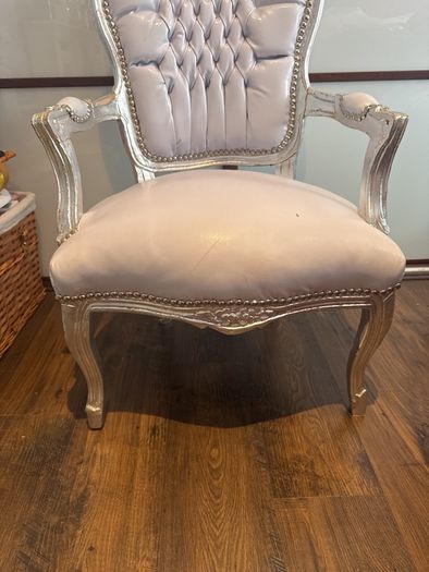 Chair silver studded