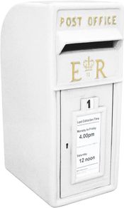Post Box | Wedding Post Box | White | Cast Iron Front |